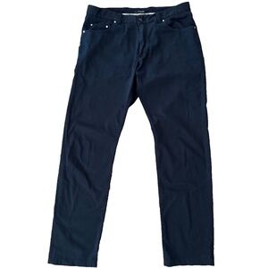 Paul & Shark Men's 32x32 Soft Touch Navy Blue Chinos Pants Flat Italy Cotton